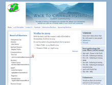Tablet Screenshot of emmauswalks.ie